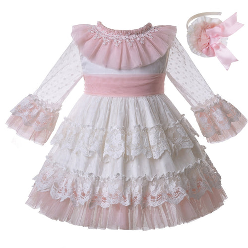 Pettigirl Girls Dresses For Party And Wedding Communion Dresses For Girls Flower Party Ceremony Layers Princess Dresses Kids