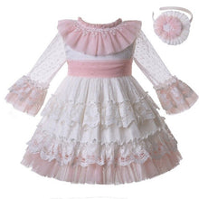 Load image into Gallery viewer, Pettigirl Girls Dresses For Party And Wedding Communion Dresses For Girls Flower Party Ceremony Layers Princess Dresses Kids