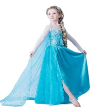 Load image into Gallery viewer, Cosplay Queen Elsa Dresses Elsa Elza Costumes Princess Anna Dress for Girls Party Vestidos Fantasia Kids Girls Clothing Elsa Set