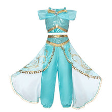 Load image into Gallery viewer, Cosplay Queen Elsa Dresses Elsa Elza Costumes Princess Anna Dress for Girls Party Vestidos Fantasia Kids Girls Clothing Elsa Set