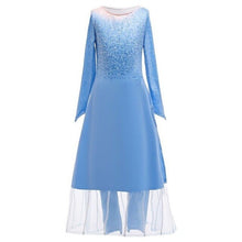 Load image into Gallery viewer, Cosplay Queen Elsa Dresses Elsa Elza Costumes Princess Anna Dress for Girls Party Vestidos Fantasia Kids Girls Clothing Elsa Set
