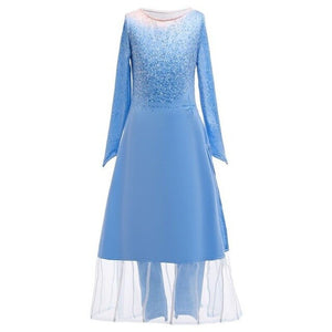 Cosplay Queen Elsa Dresses Elsa Elza Costumes Princess Anna Dress for Girls Party Vestidos Fantasia Kids Girls Clothing Elsa Set