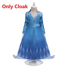 Load image into Gallery viewer, Cosplay Queen Elsa Dresses Elsa Elza Costumes Princess Anna Dress for Girls Party Vestidos Fantasia Kids Girls Clothing Elsa Set