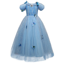 Load image into Gallery viewer, Cosplay Queen Elsa Dresses Elsa Elza Costumes Princess Anna Dress for Girls Party Vestidos Fantasia Kids Girls Clothing Elsa Set