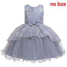 Load image into Gallery viewer, baby summer dress Girl&#39;s embroidered dress enfant birthday Princess Dress bow floral children&#39;s Puff dresses 2-8y girl vestidos