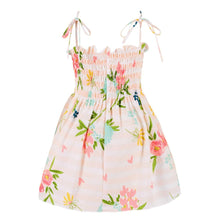 Load image into Gallery viewer, Toddler Kid Baby Girl Print Flower Striped Princess Party Dress Sundress Clothes Children Summer brand Clothes Baby Girls Dress