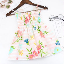 Load image into Gallery viewer, Toddler Kid Baby Girl Print Flower Striped Princess Party Dress Sundress Clothes Children Summer brand Clothes Baby Girls Dress