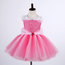 Load image into Gallery viewer, Cute Cartoon Girls Tulle Dress Green Birthday Party Tutu Dress Girl Princess Dress Kids Mermai Ariel Tinkerbell Cosplay Costume